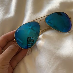 Ray-Ban Aviator Blue Flash Lenses